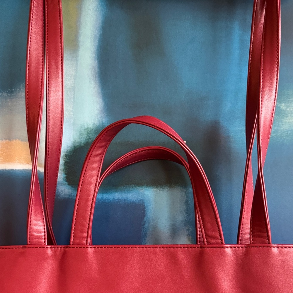 Telfar Deep Burgundy Vegan 2005 Tote Shopper - Picture 4 of 17